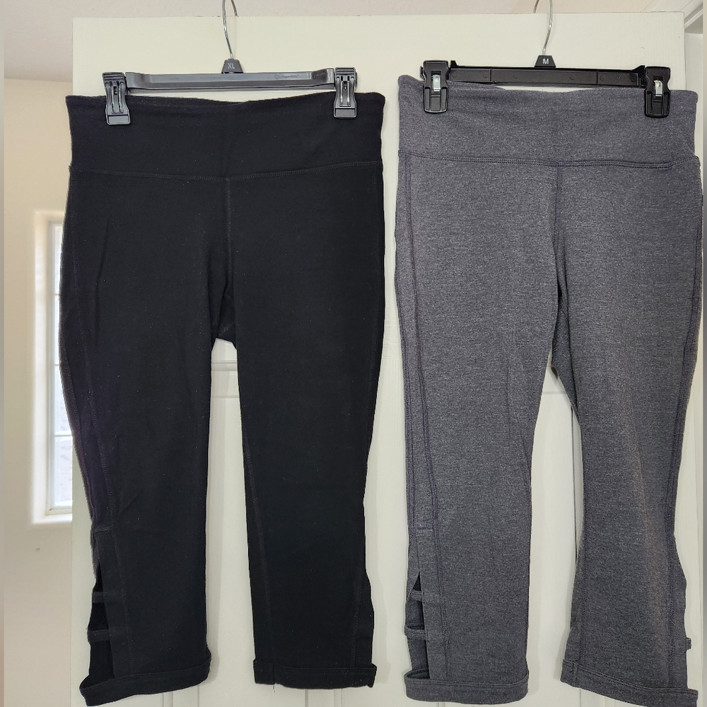 Xersion Leggings with Lower Leg Cutouts Soze Medium